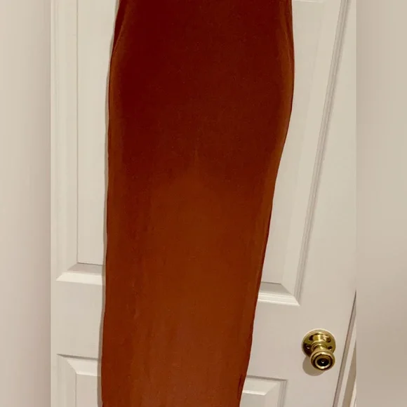 Elegant Rust Swim Coverup - Picture 2 of 5